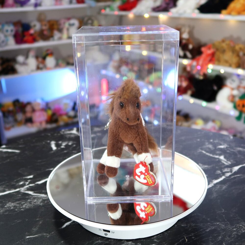 TY Basket Beanie Baby‎ - Thunderbolt the Horse (KeyClip) | MWMT New Mint Tags
